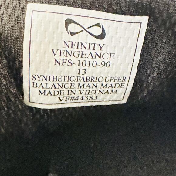 Nfinity Shoes Womens 13 Black Vengeance Cheerleading Athletic Low Top Sneakers - Picture 12 of 13